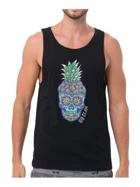 69slam Maiou pentru bărbați 69SLAM PINE SKULL BLACK