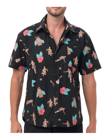 69slam Cămașă bărbătească 69SLAM HAWAIIAN NIGHT