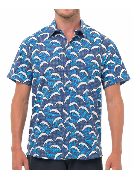 69slam Cămașă bărbătească 69SLAM BATIK WAVE