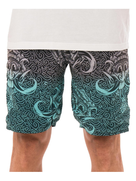 69slam Pantaloni scurți bărbătești 69SLAM BALI SPIRIT reversibili