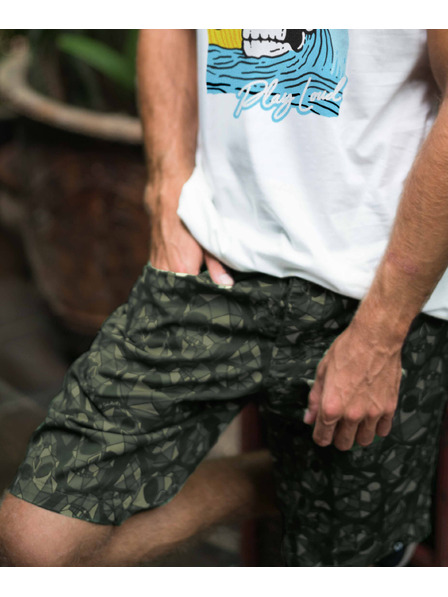 69slam Pantaloni scurți bărbătești 69SLAM SKULLMOND