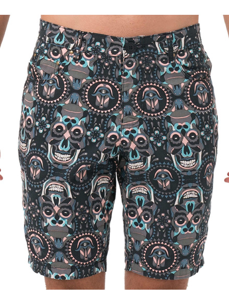 69slam Pantaloni scurți bărbătești 69SLAM SKULL KONG