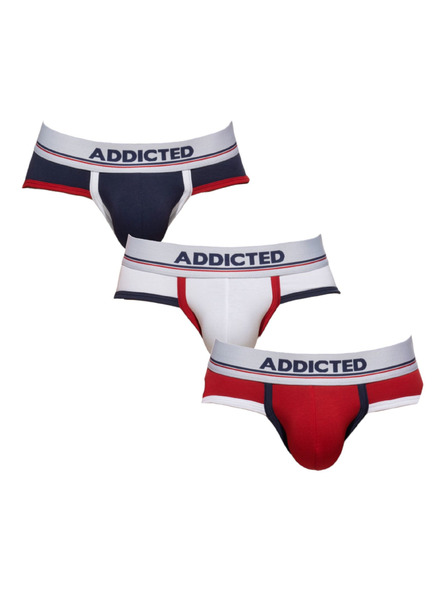 ADDICTED Set de trei - slip bărbătesc Addicted multicolor
