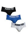 ADDICTED Set de trei - slip bărbătesc Addicted multicolor