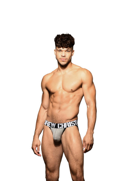 Andrew Christian Jockstrap pentru bărbați Andrew Christian gri DOORBUSTER!