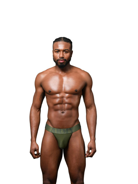 Andrew Christian Jockstrap-uri bărbătești Andrew Christian verzi ALMOST NAKED Military