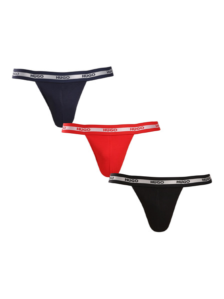 HUGO Set de trei - Jockstrap-uri bărbătești HUGO multicolor