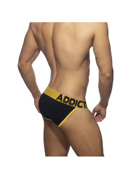 ADDICTED Slip bărbătesc Addicted Open Fly bikini negru