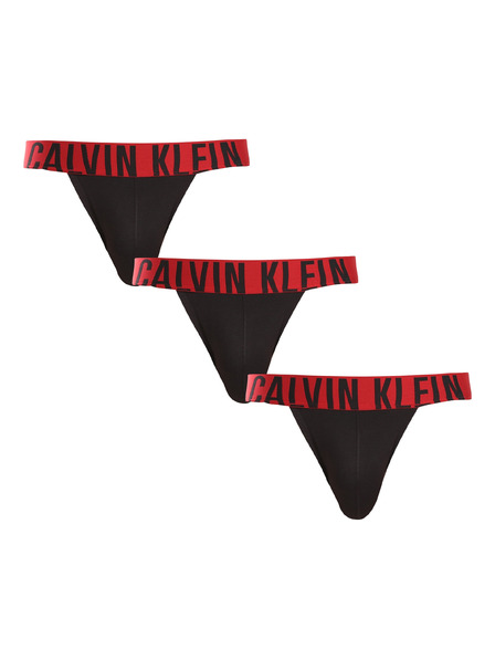 Calvin Klein Set de trei - Jockstrap-uri bărbătești Calvin Klein negru
