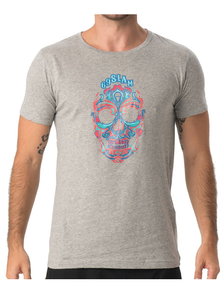 69slam Tricou bărbătesc 69SLAM SKULLNAMENT GREY