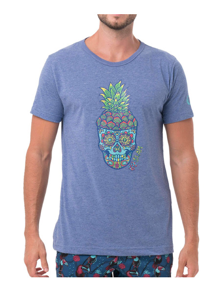 69slam Tricou bărbătesc 69SLAM PINE SKULL BLUE