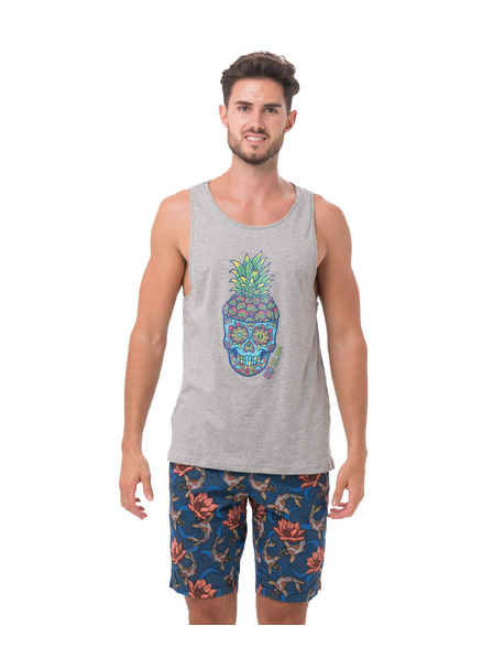 69slam Tricou bărbătesc 69SLAM PINE SKULL GREY