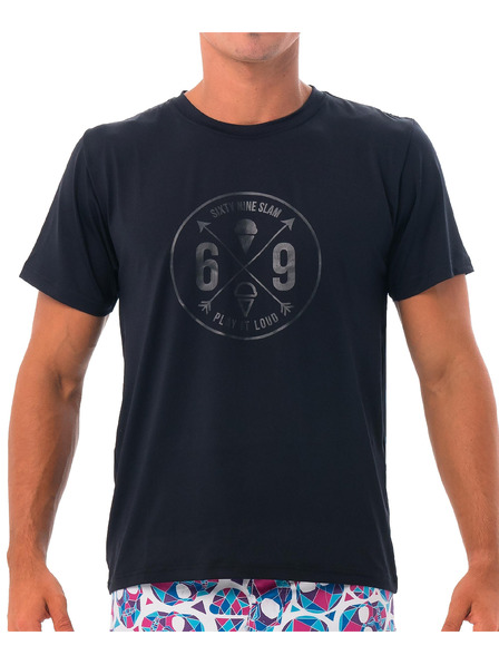 69slam Tricou bărbătesc 69SLAM CROSS BLACK UPF +30