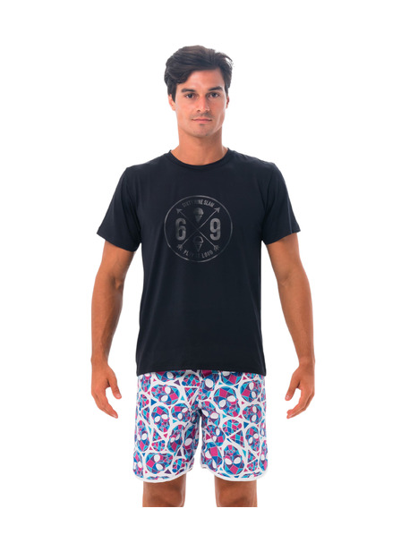 69slam Tricou bărbătesc 69SLAM CROSS BLACK UPF +30