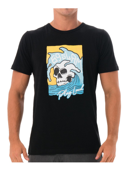 69slam Tricou bărbătesc 69SLAM SKULL ISLE BLACK