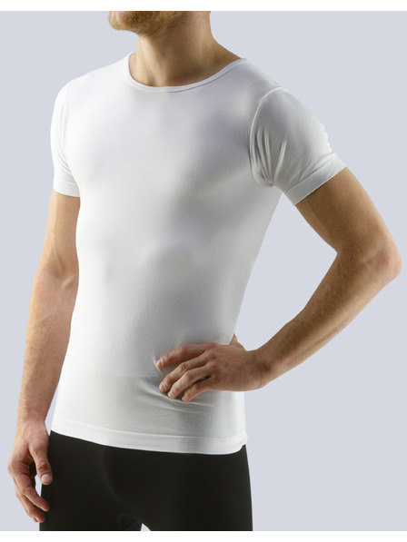 gino Tricou bărbătesc Gino bambus alb