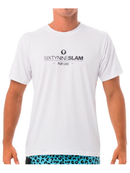 69slam Tricou bărbătesc 69SLAM TEXTO WHITE UPF +30