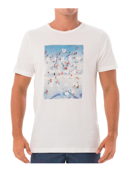 69slam Tricou bărbătesc 69SLAM MRS SIXTY WHITE DNA