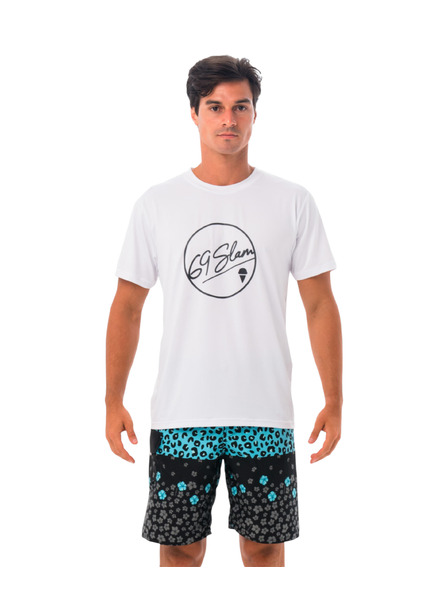 69slam Tricou bărbătesc 69SLAM BUBBLE WHITE UPF +30