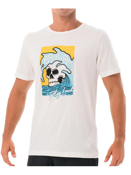 69slam Tricou bărbătesc 69SLAM SKULL ISLE WHITE