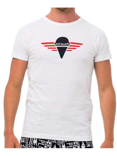 69slam Tricou bărbătesc 69SLAM GI NINE WHITE