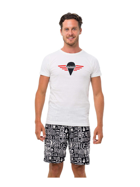 69slam Tricou bărbătesc 69SLAM GI NINE WHITE