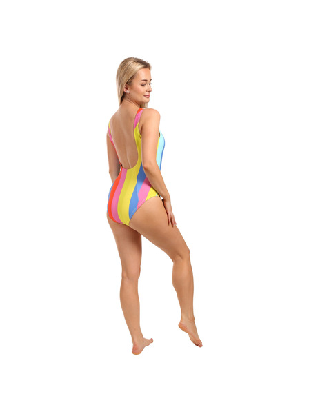 Dedoles Costum de baie monobloc vesel pentru femei albastru și galben Dedoles Centuri de vară