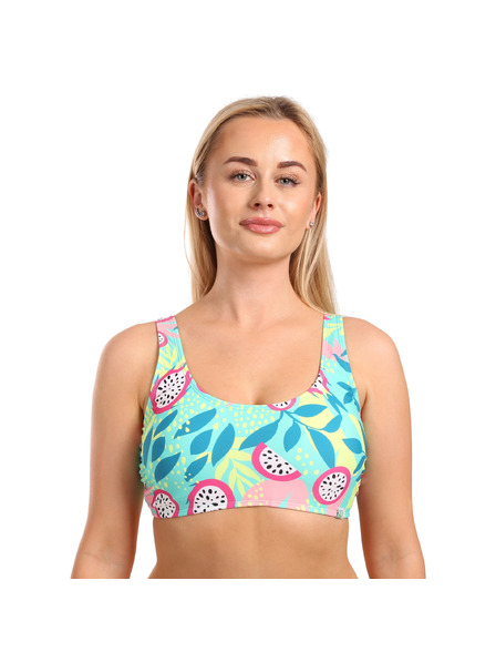 Dedoles Roz și turcoaz Partea de sus veselă de bikini pentru femei Dedoles Dragon fruit