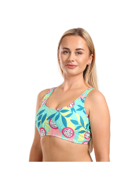 Dedoles Roz și turcoaz Partea de sus veselă de bikini pentru femei Dedoles Dragon fruit