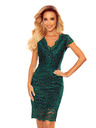 numoco Rochie din dantelă cu decolteu - verde Numoco
