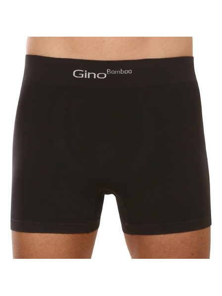 gino Bărbați Gino Seamless Bamboo Boxeri Negru
