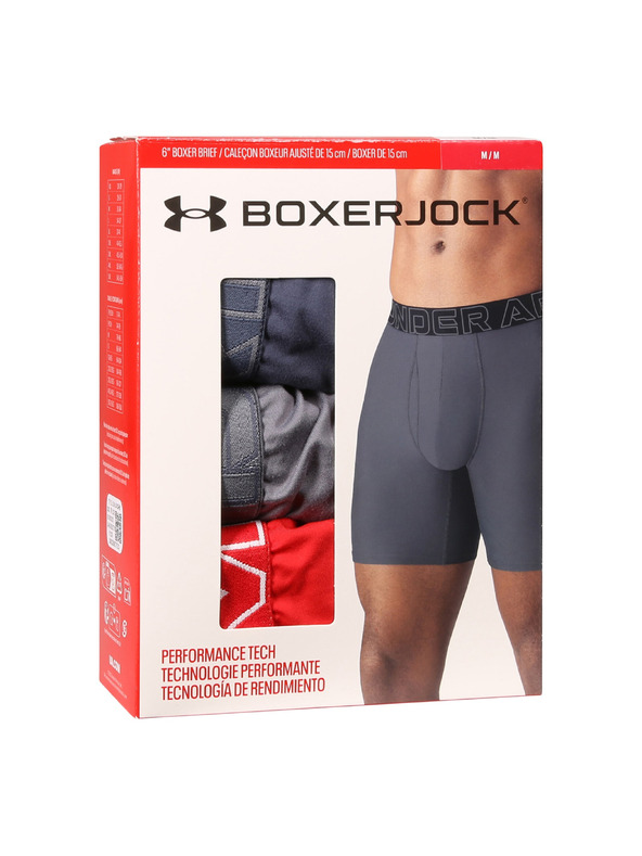 Under Armour Boxeri pentru bărbați Under Armour Ua Performance Tech - Solid 6in - 3pk
