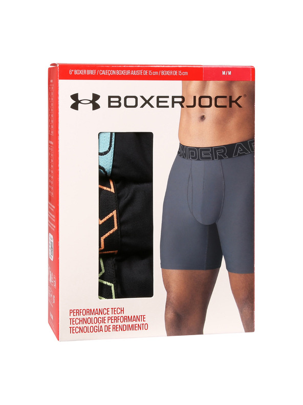 Under Armour Boxeri pentru bărbați Under Armour Ua Performance Tech - Solid 6in - 3pk