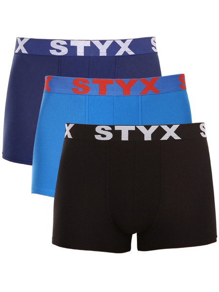 Styx Set de trei - boxeri bărbați Styx sport elastic multicolor