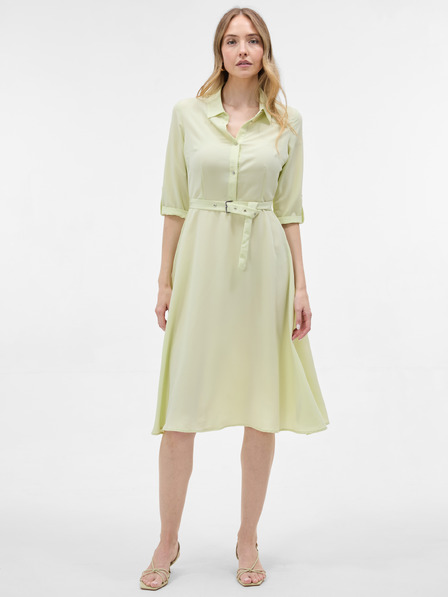 Orsay Rochie midi tip cămașă pentru femei galbenă ORSAY