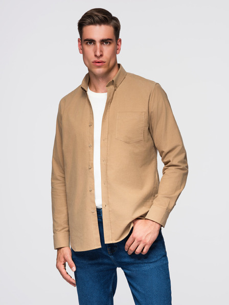 Ombre Clothing Cămașă K700 - cafea Ombre Clothing