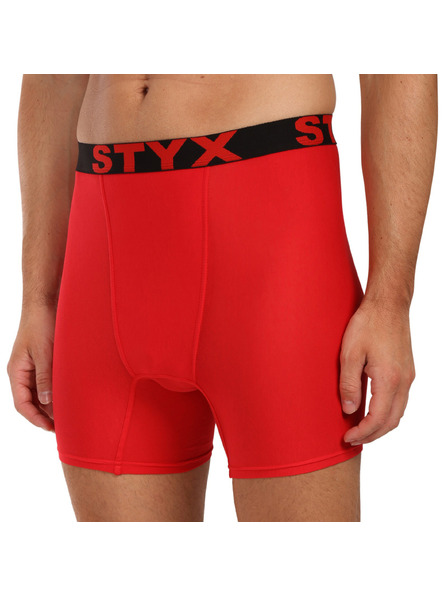 Styx Boxeri lungi bărbătești Styx talie sport roșu