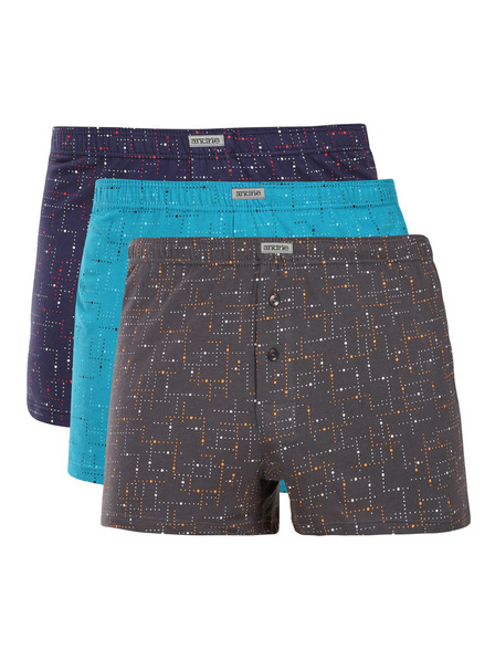 andrie Set de trei - boxeri bărbătești Andrie multicolor