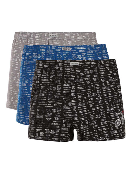 andrie Set de trei - boxeri bărbătești Andrie multicolor