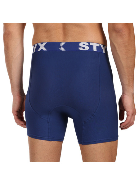 Styx Boxeri bărbați Styx long elastic sportiv albastru închis