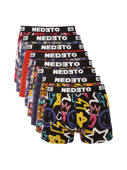 Nedeto Set de opt - boxeri bărbătești Nedeto multicolori