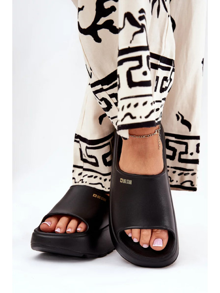 BIG STAR SHOES Papuci cu spumă pentru femei pe platformă Big Star – negri