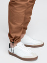 Ombre Clothing Pantaloni bărbătești cu buzunare cargo și tiv la pernă - maro cald V2 P1526 Ombre Clothing