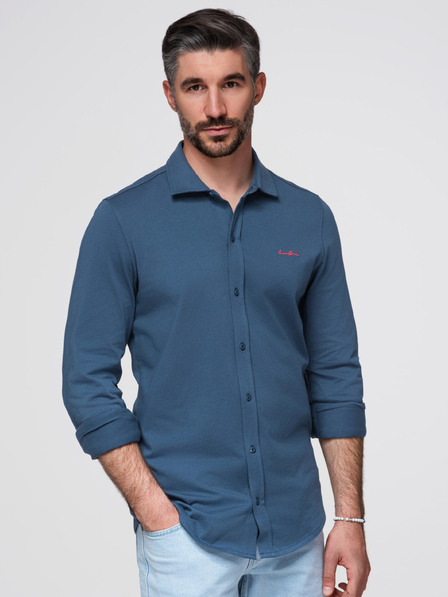Ombre Clothing Cămașă K697 - denim Ombre Clothing