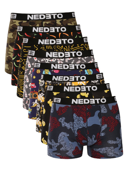 Nedeto Set de opt - boxeri bărbătești Nedeto multicolori