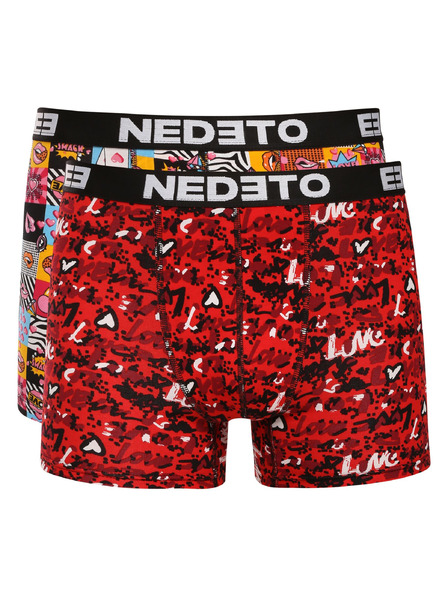 Nedeto Set de doi - boxeri bărbătești Nedeto multicolori