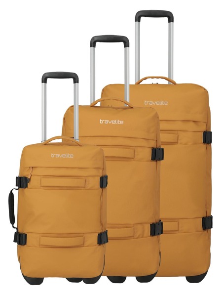 Travelite Set de geanți de călătorie Travelite Bolonia Wheeled Duffle S,M,L Yellow