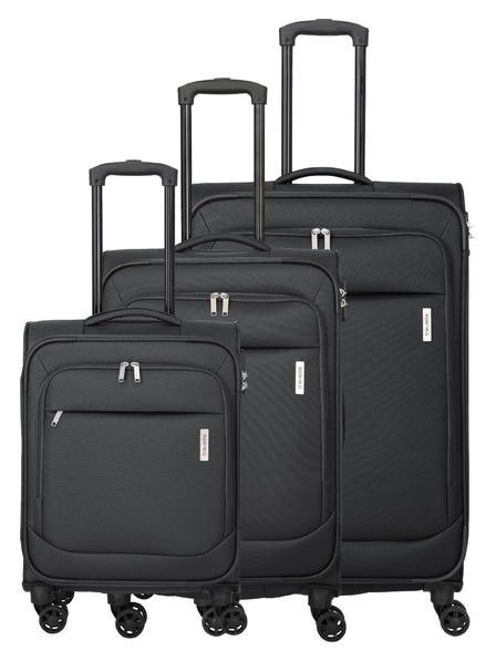 Travelite Set de geanți de călătorie Travelite Priego S,M,L Anthracite