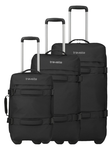 Travelite Set de geanți de călătorie Travelite Bolonia Wheeled Duffle S,M,L Black