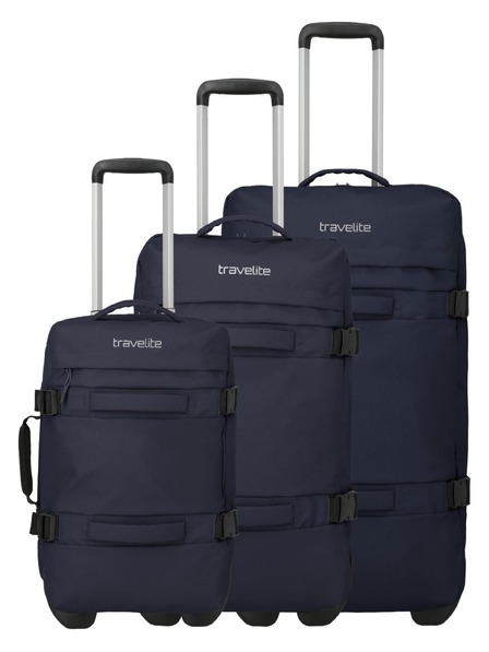 Travelite Set de geanți de călătorie Travelite Bolonia Wheeled Duffle S,M,L Navy